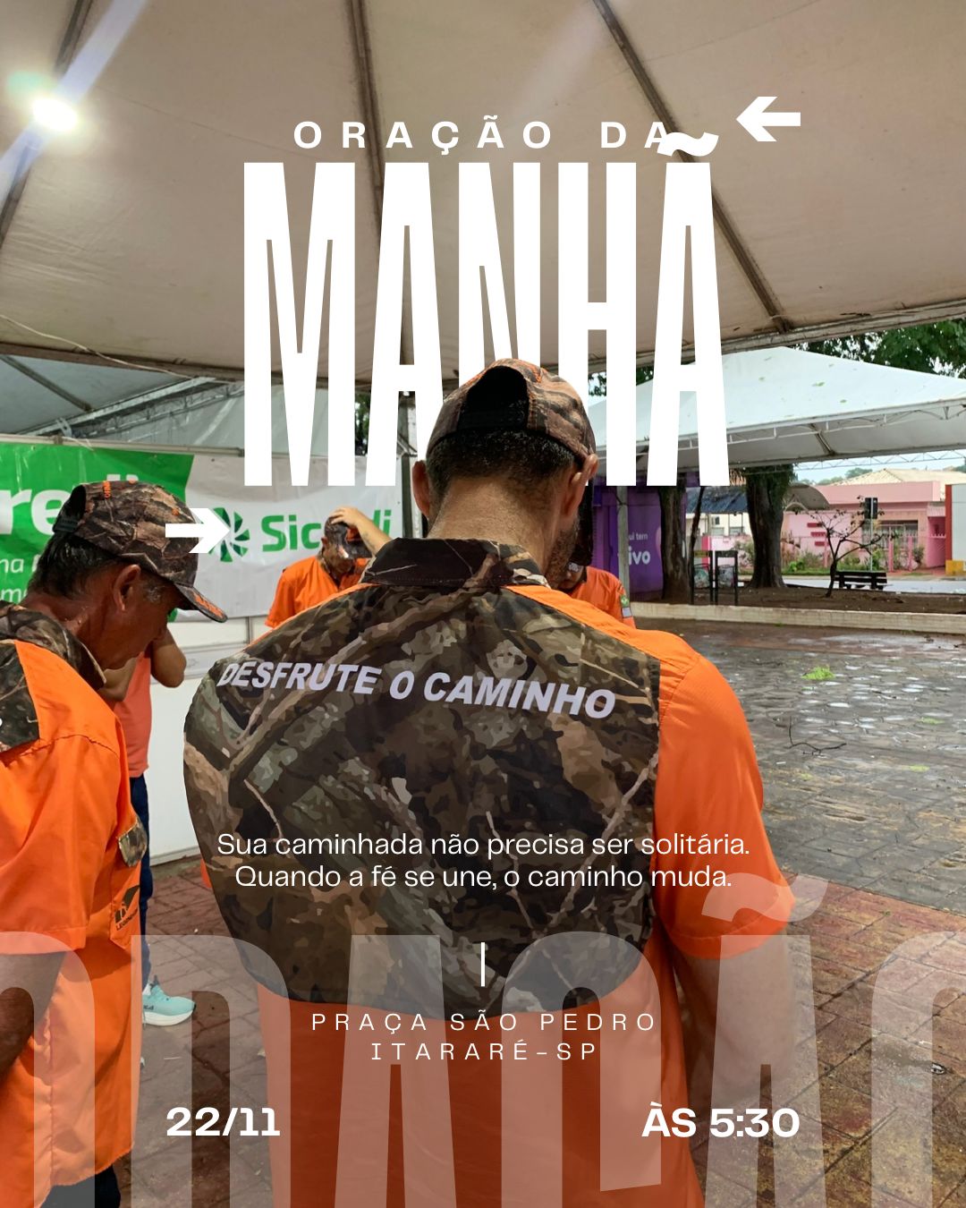 Oração de Sábado de manhã em Itararé SP